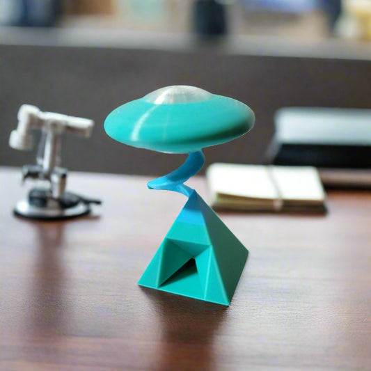 Pyramid UFO Paperweight and Mini Note Holder